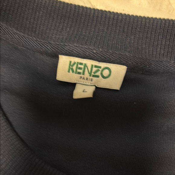 Kenzo Navy Eye Embroidered Men's Sweater - Picture 2 of 5